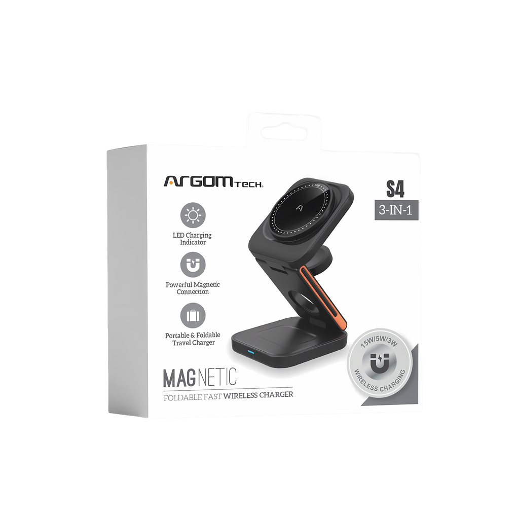 CARGADOR PLEGABLE 3 EN 1 MAGNETIC S4 