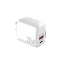 CARGADOR DUAL TIPO C - USB PARA PARED