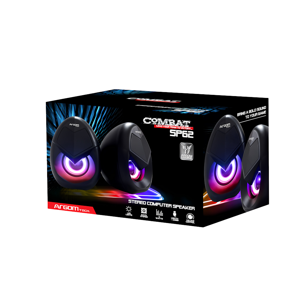 PARLANTE GAMER COMBAT SP62 ESTEREO 2.0