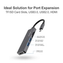 ADAPTADOR 5 EN 1 TIPO C HUB ONEAXESS