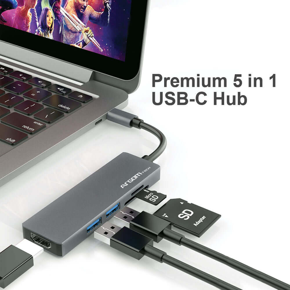 ADAPTADOR 5 EN 1 TIPO C HUB ONEAXESS