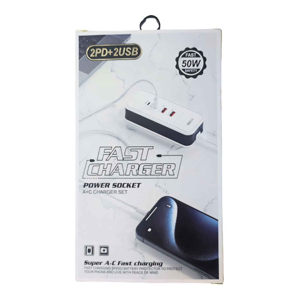 Cargador multiple 2USB-2PD