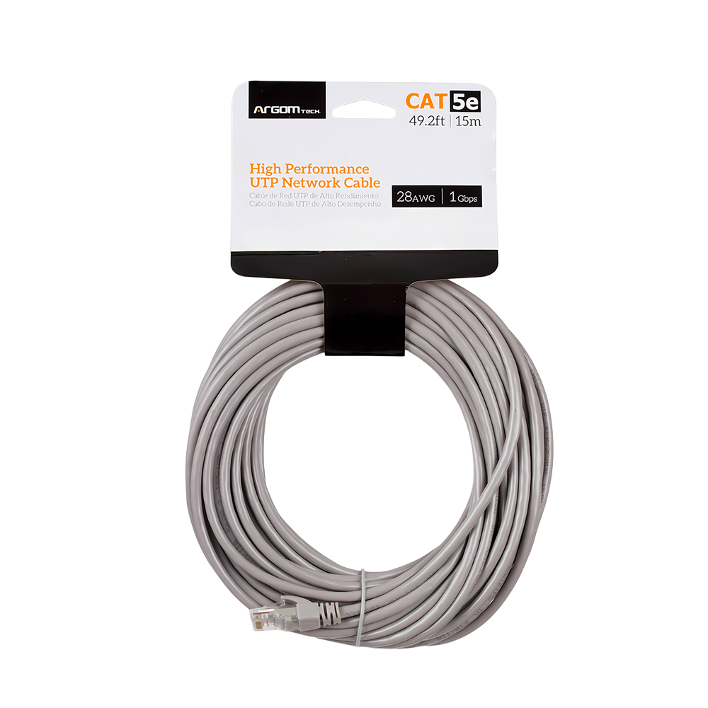 CABLE DE RED CAT5E 15M GRIS