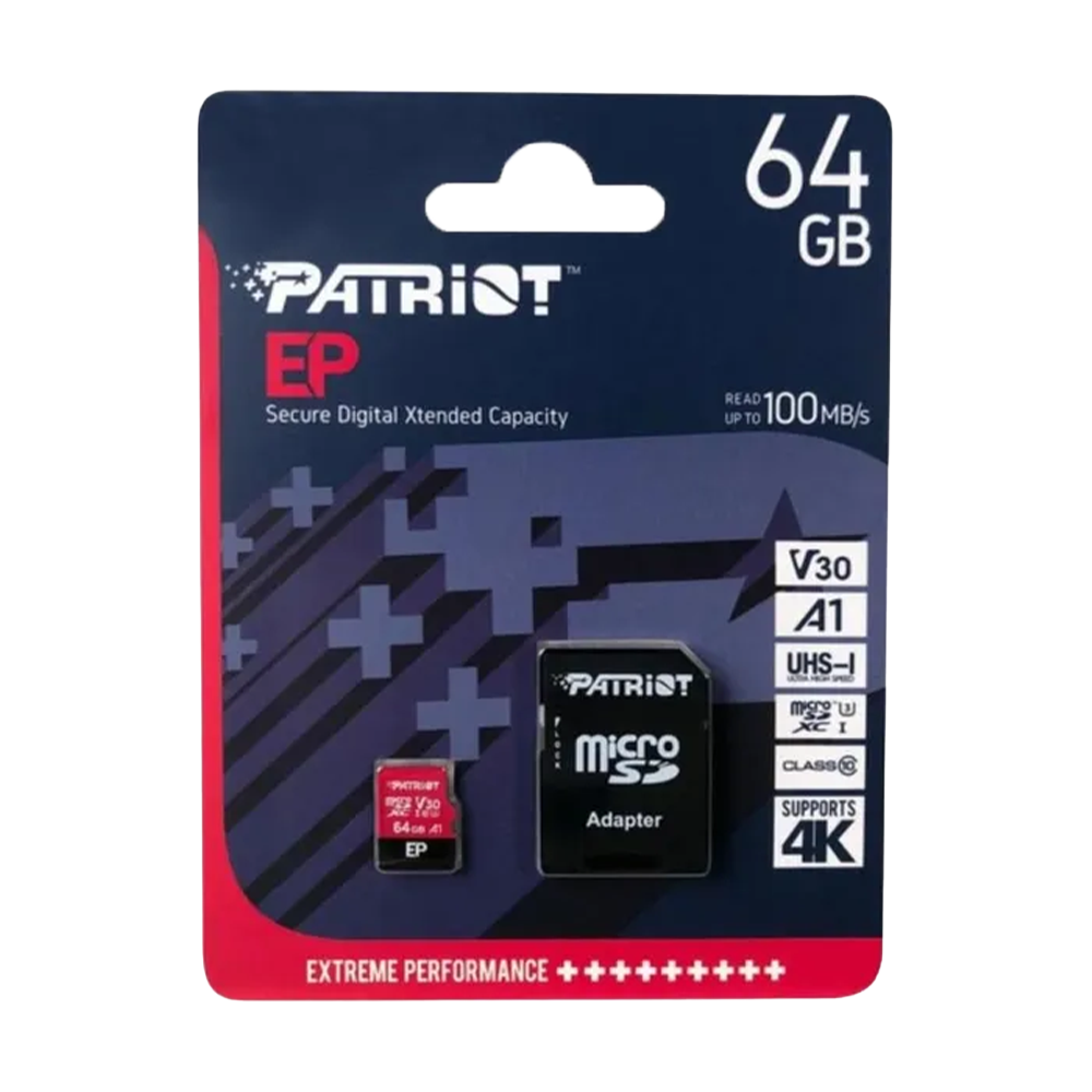 MEMORIA MICRO SD PATRIOT EP V30 A1 64GB