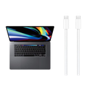 Cable  Tipo C-C Trenzado De 240W - 2 Mts Blanco Para Mac