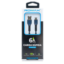 Cable 6A Tipo USB-C 60w 1.2 Mts