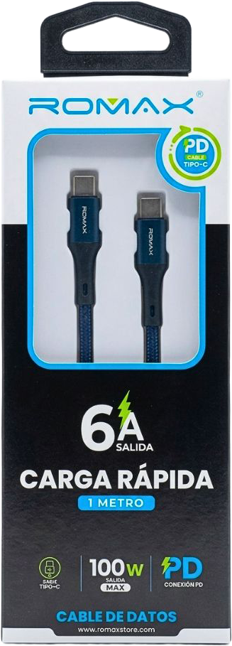 Cable 6A Tipo C-C w 1M 