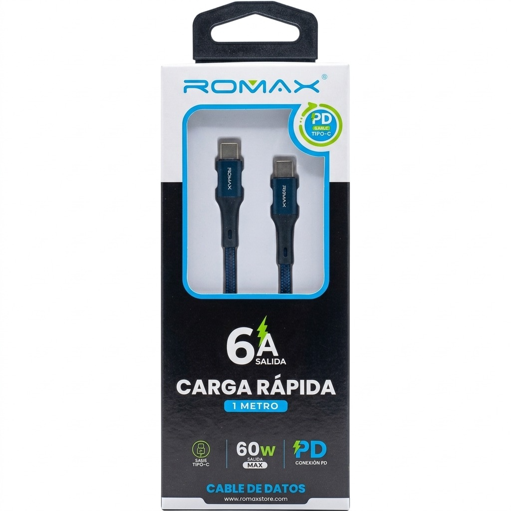 Cable 6A Tipo C-C w 1M 