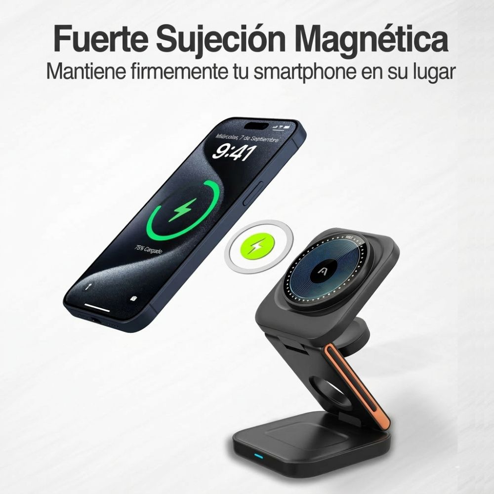 Cargador Plegable 3 En 1 Magnetic S4 