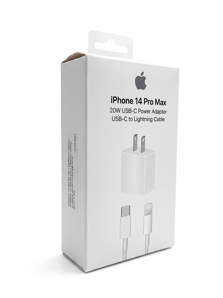 Cargador Para Apple De 20w + Cable USB-C a Lightning