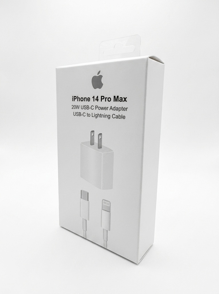 Cargador Para Apple De 20w + Cable USB-C a Lightning