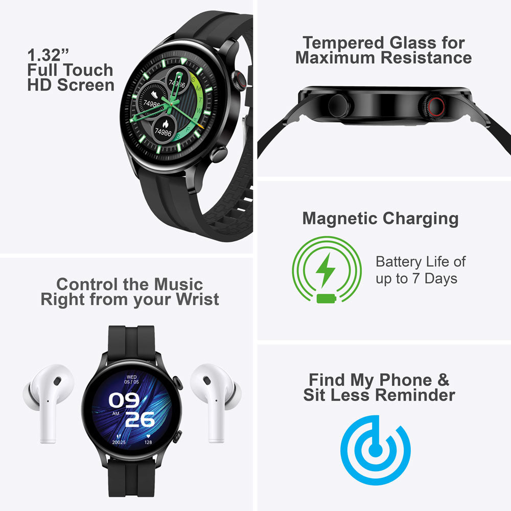 SMART WATCH ARGOM SKEIWATCH C60 NEGRO