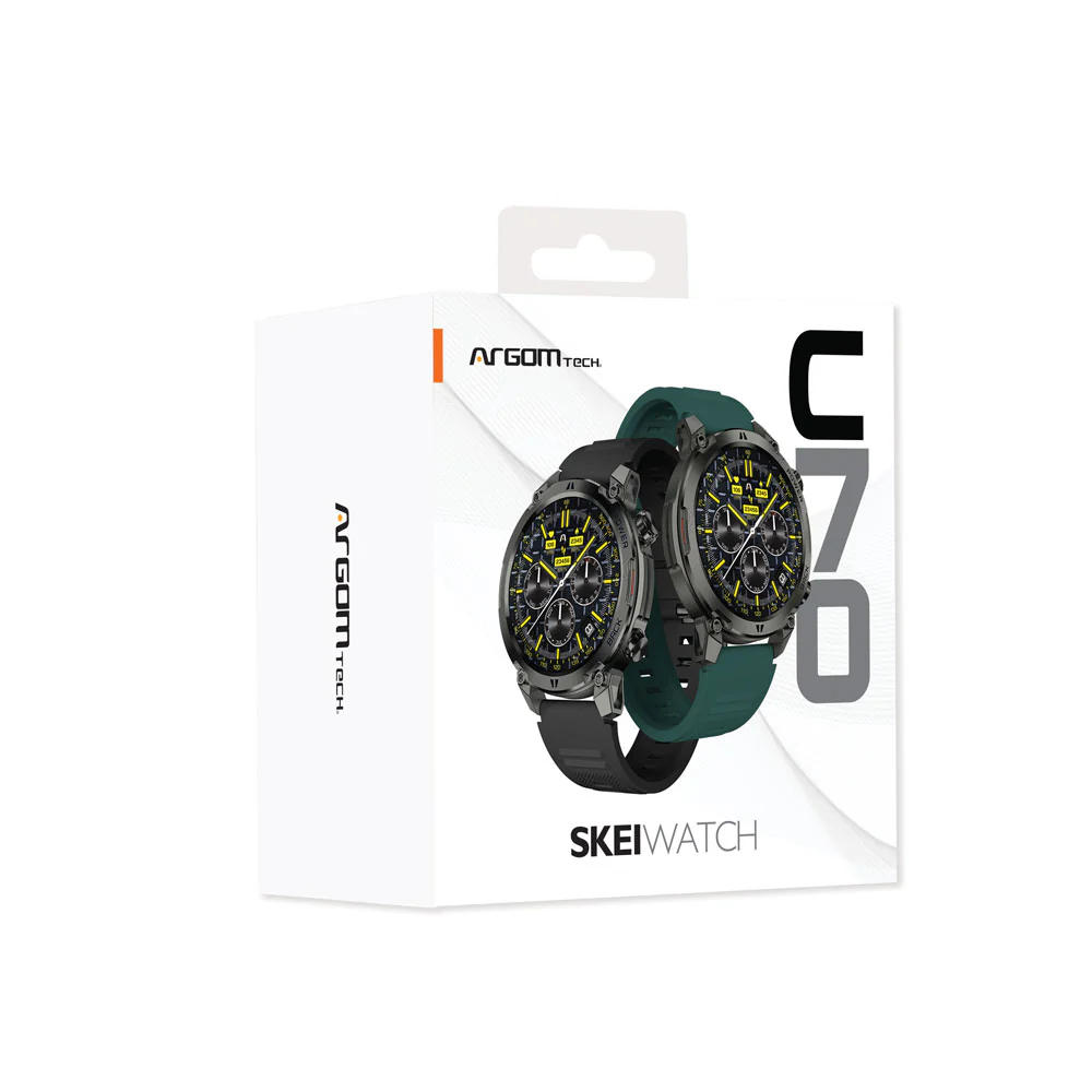 SMARTWATCH SKEIWATCH C70 - BLACK ALUMINUM CASE