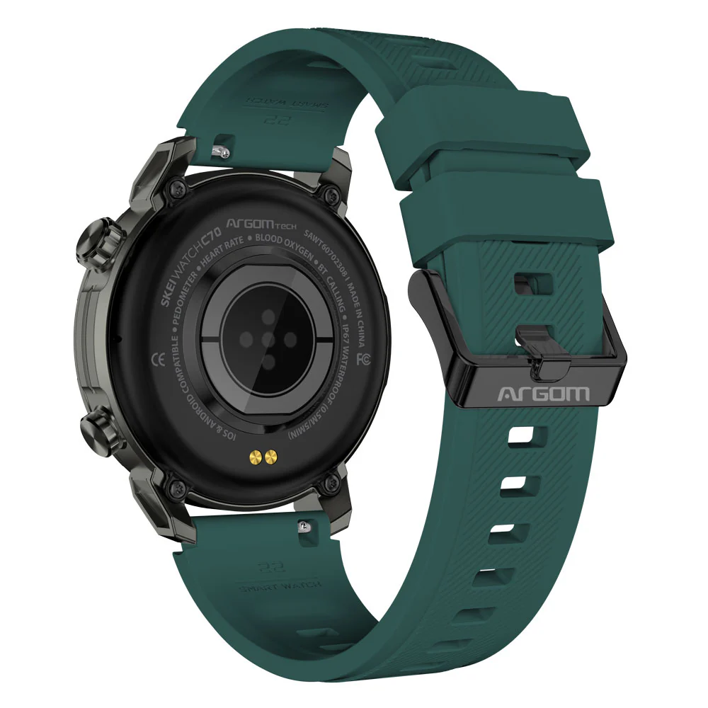 SMARTWATCH SKEIWATCH C70 - BLACK ALUMINUM CASE