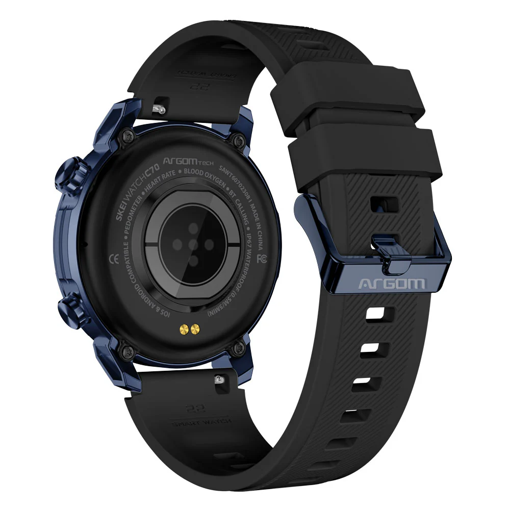 SMARTWATCH SKEIWATCH C70 - BLACK ALUMINUM CASE