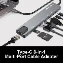 ADAPTADOR 8 EN 1 TIPO C HUB ONEAXESS