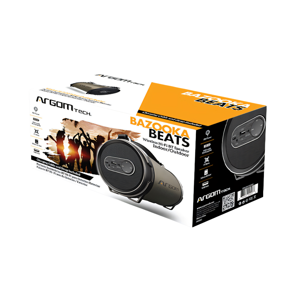 PARLANTE BAZOOKA BEATS BT 1500 MAH