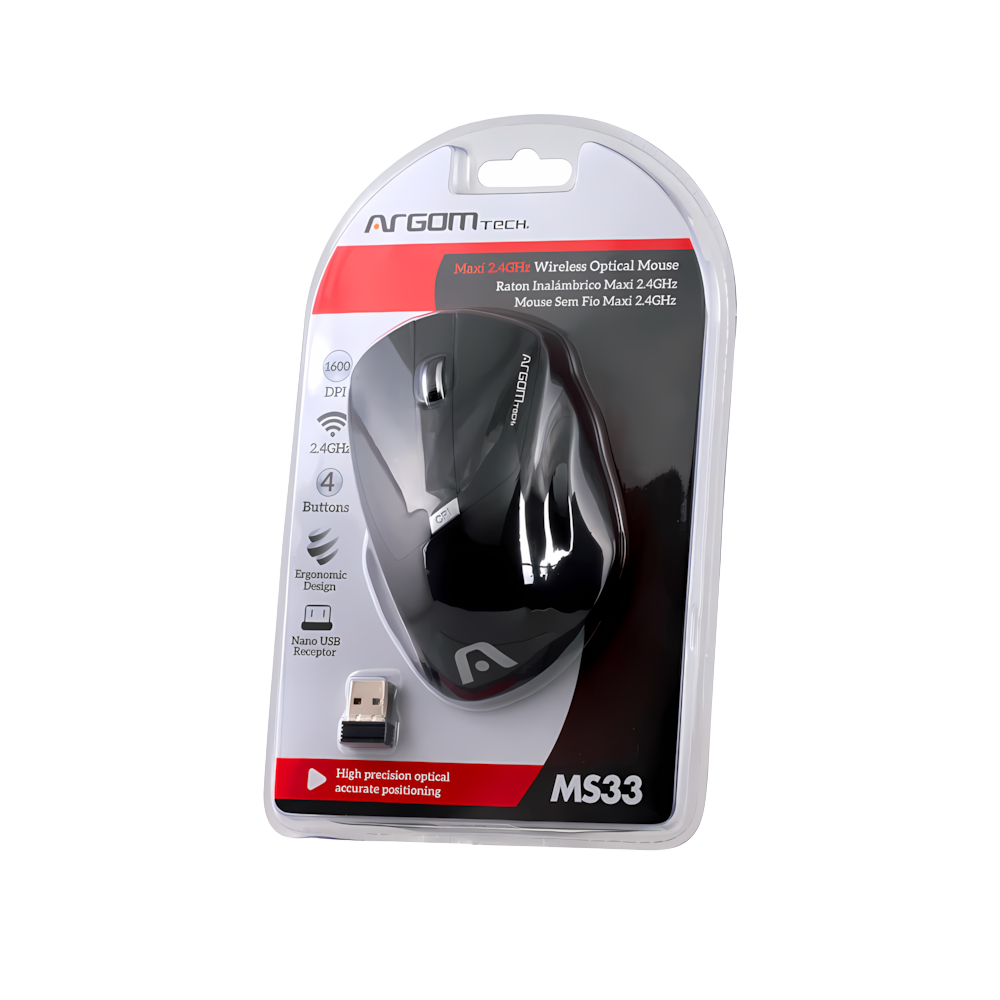 MOUSE MAXI INALÁMBRICO MS33