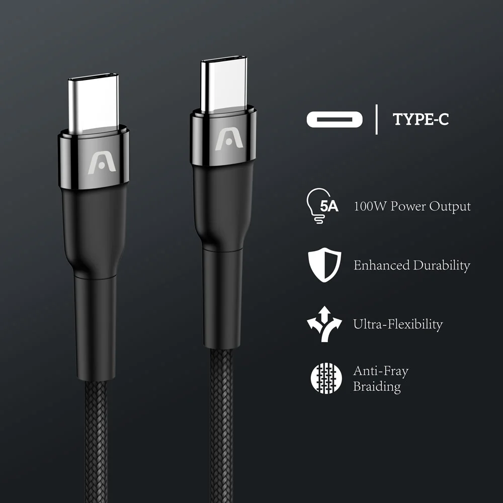 CABLE TIPO-C A TIPO-C CARGA ULTRA RAPIDA