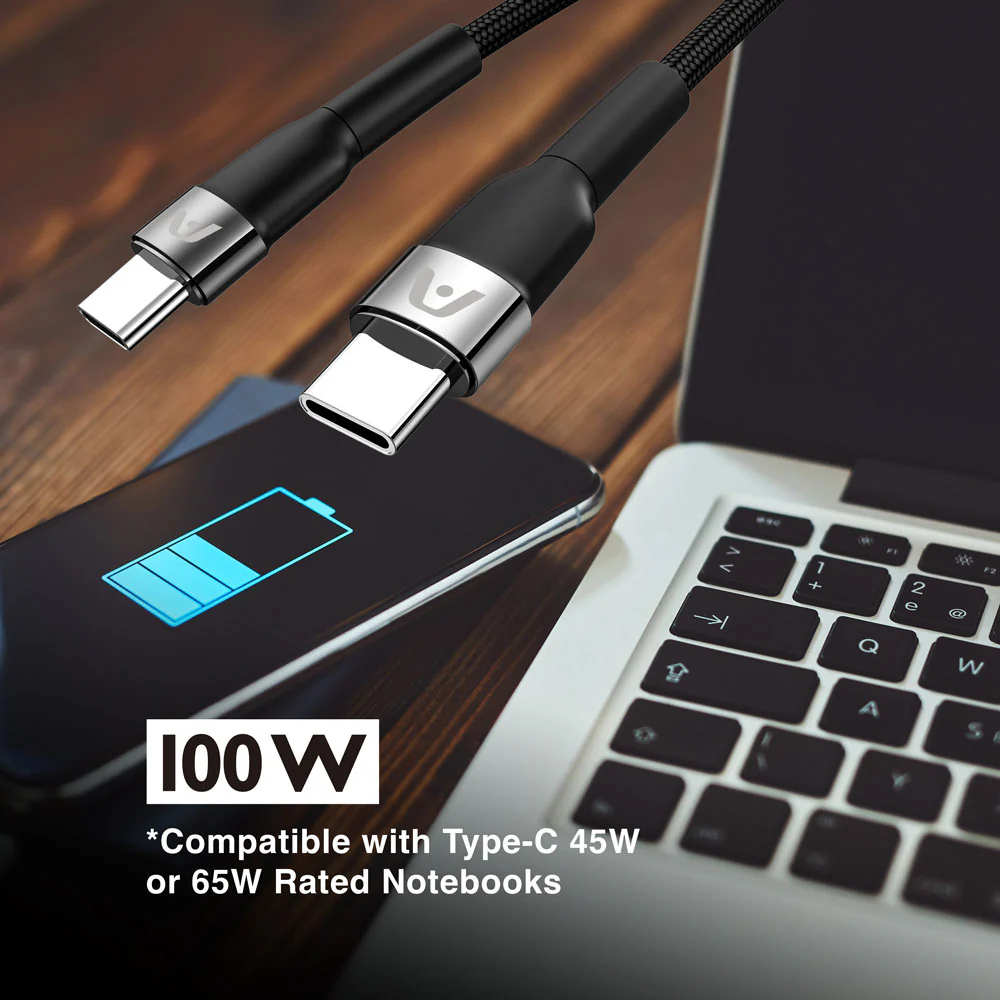 CABLE TIPO-C A TIPO-C CARGA ULTRA RAPIDA