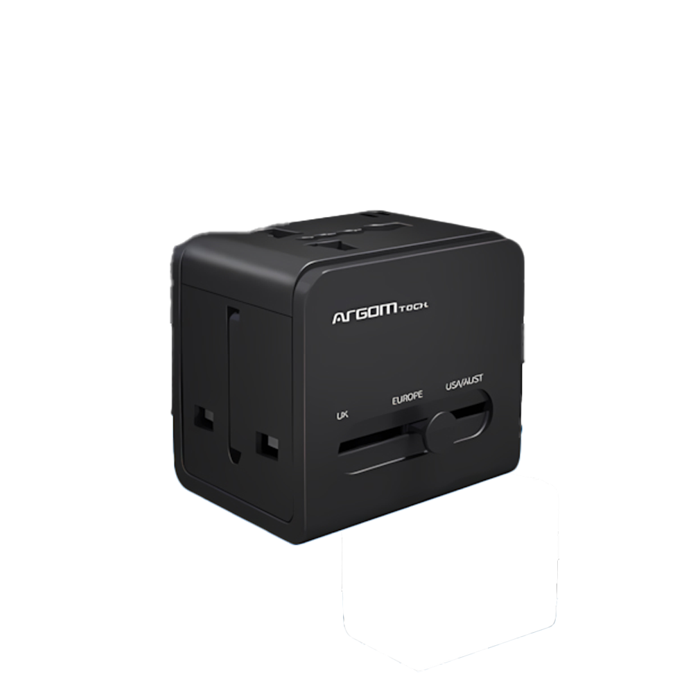 ADAPTADOR DE VIAJE UNIVERSAL CON CARGA RÁPIDA