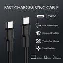 CABLE DURA FLEX 65W TIPO-C A TIPO-C 1.8M