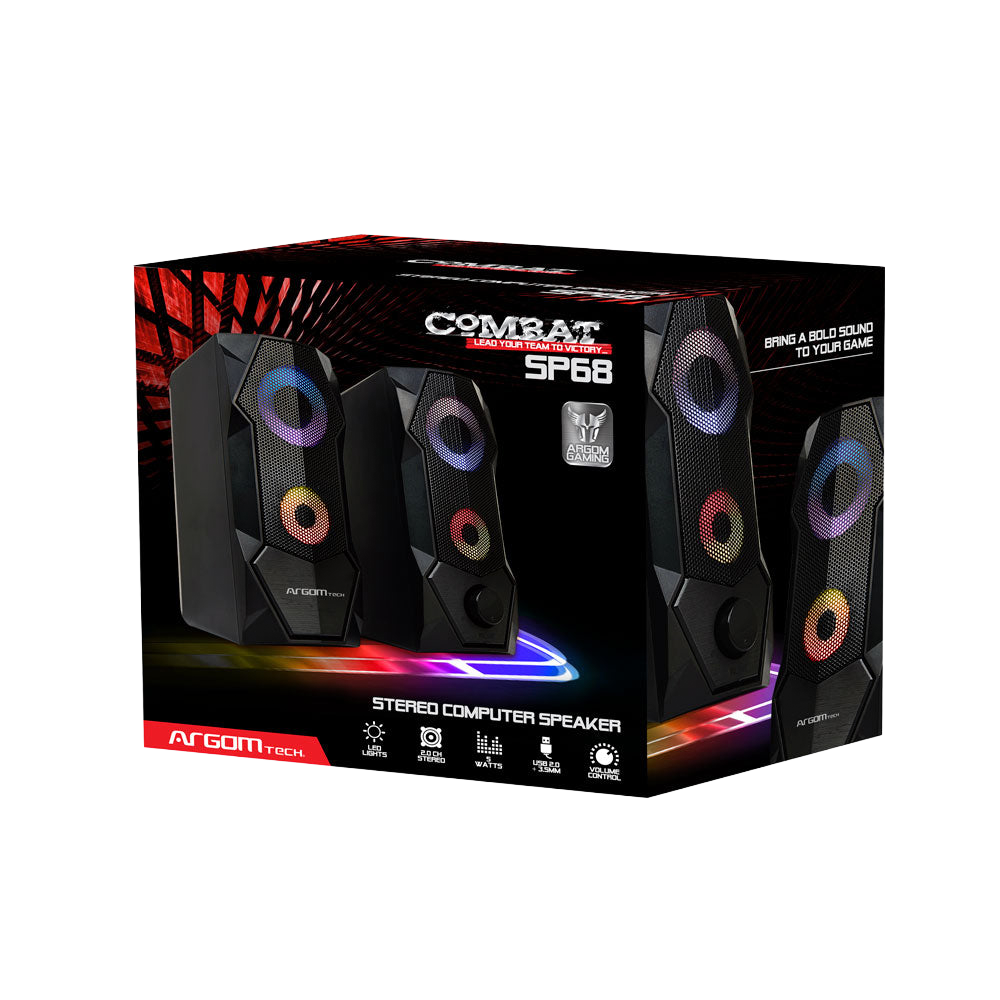 PARLANTE GAMER COMBAT SP68 ESTEREO 2.0