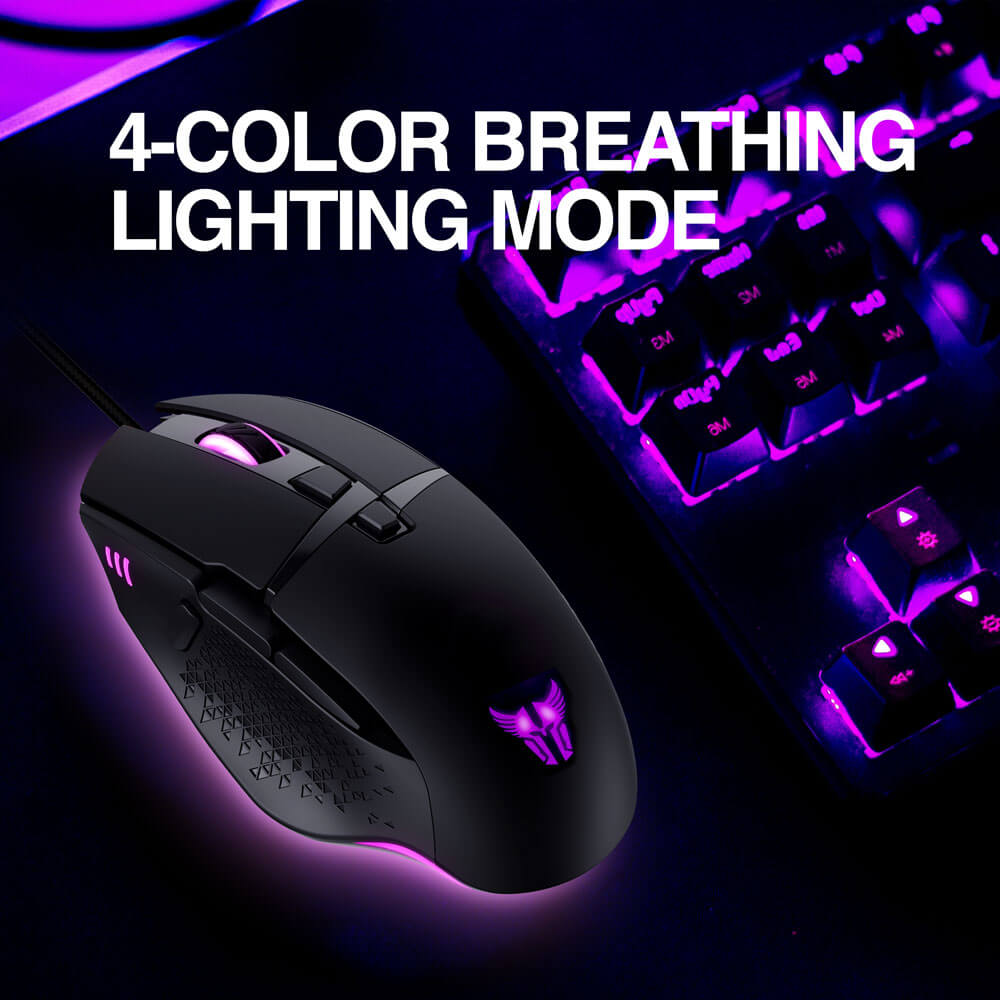 MOUSE GAMER COMBAT MS46 USB NEGRO