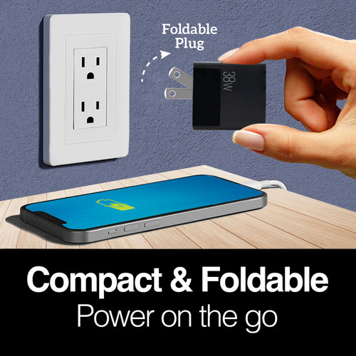 CARGADOR DUAL TIPO C - USB VOLTA P4 PLEGABLE 38W