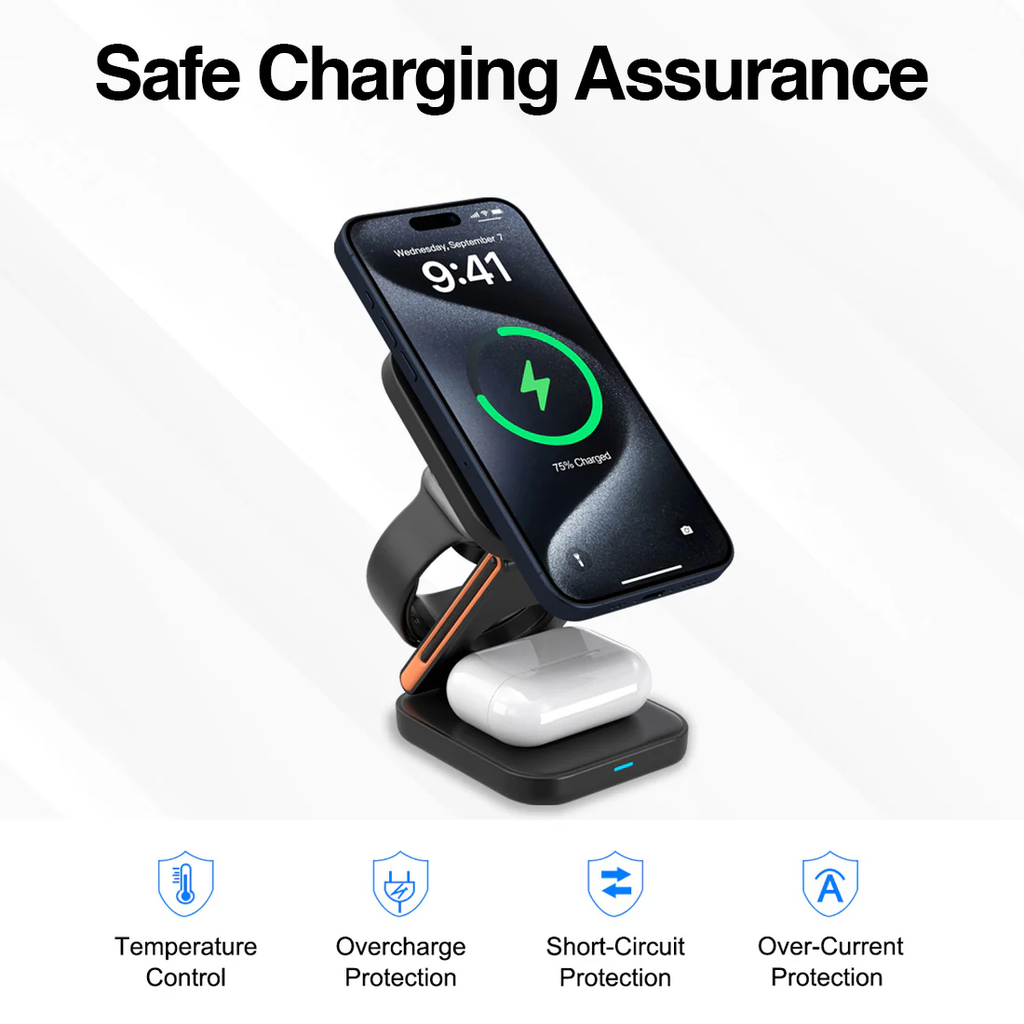 CARGADOR PLEGABLE 3 EN 1 MAGNETIC S4 