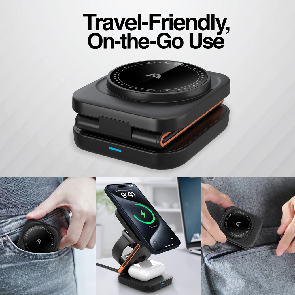 CARGADOR PLEGABLE 3 EN 1 MAGNETIC S4 