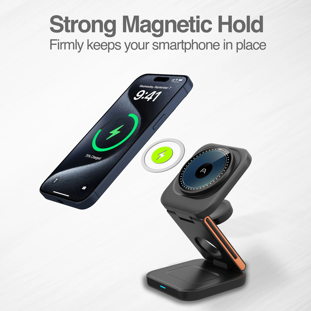 CARGADOR PLEGABLE 3 EN 1 MAGNETIC S4 