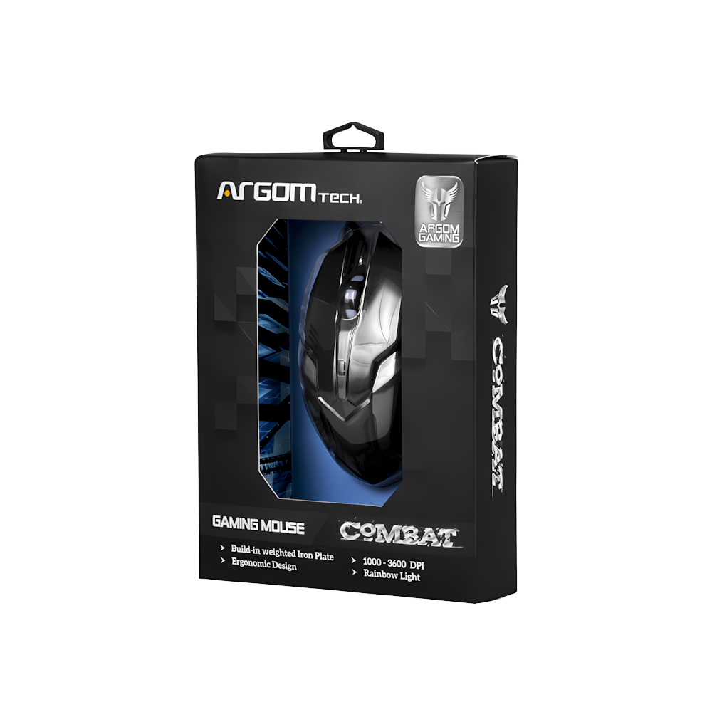 MOUSE GAMER COMBAT MS40 USB 6 BOTONES