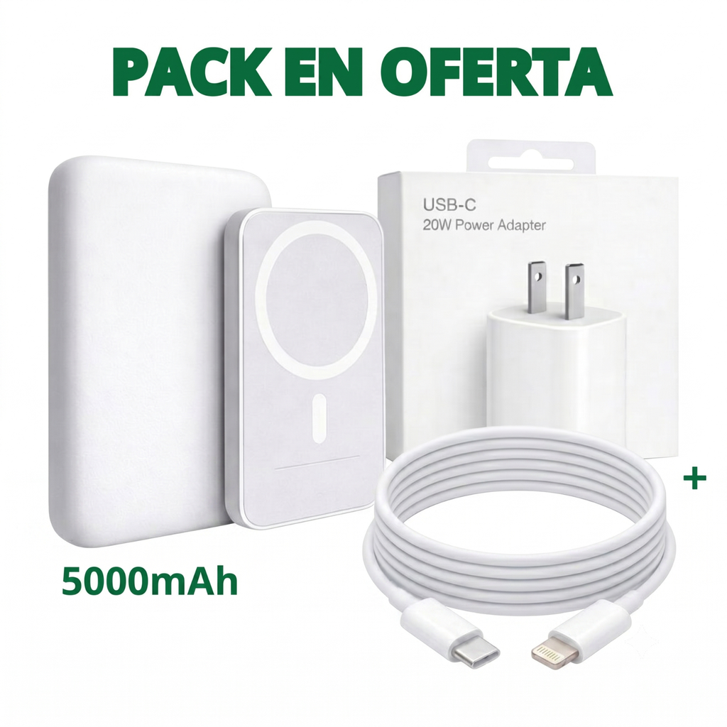 Pack Carga Rápida iPhone Lightning