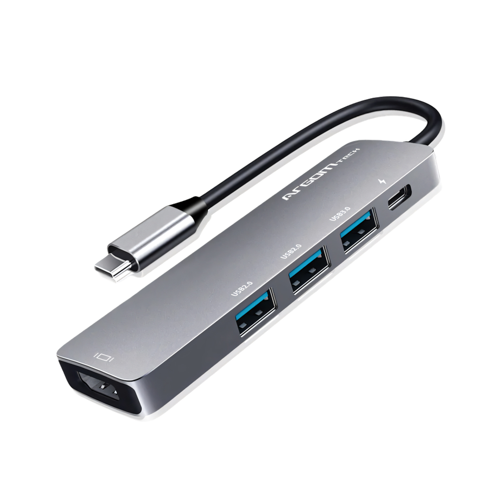 Adaptador 5 En 1 Tipo-C Hub Oneaxess