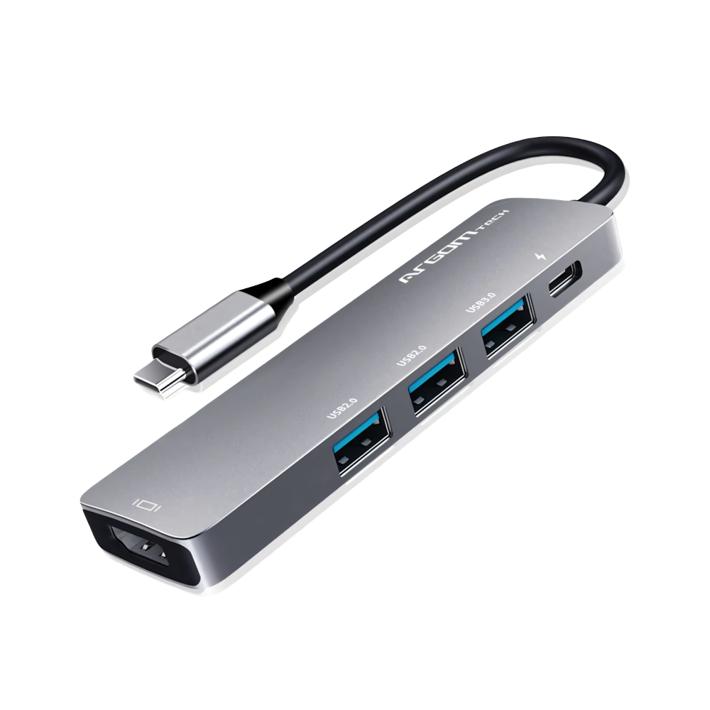 Adaptador 5 En 1 Tipo-C Hub Oneaxess