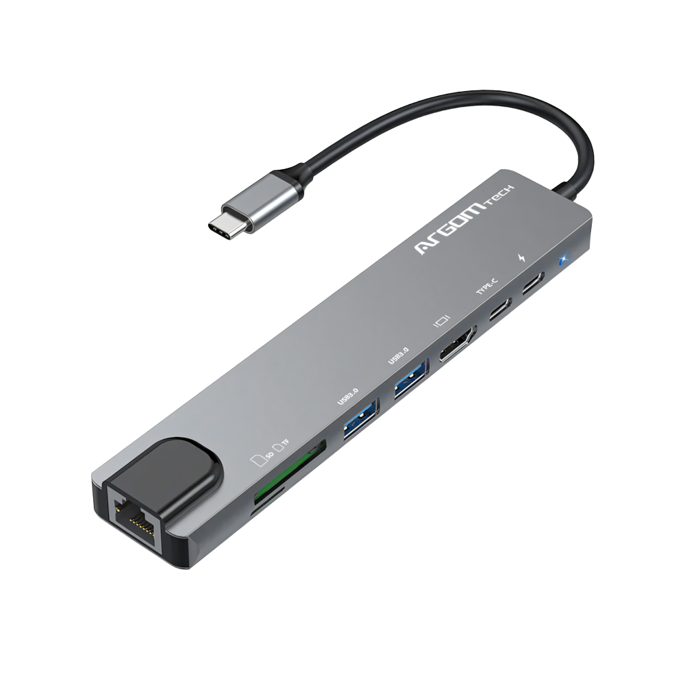 Adaptador 8 En 1 Tipo C Hub Oneaxess