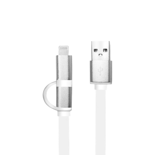 [ARG-CB-0058] Cable 2 En 1 Micro Usb - Lightning - 2 M
