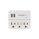 Estación De Carga 3 Tomas - 2 Puertos Usb