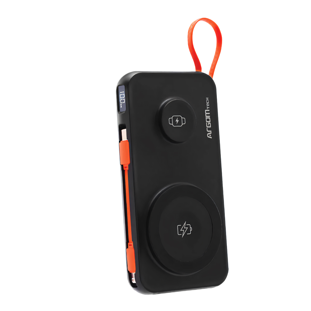 Batería Externa Magnética 3 En 1 St10 De 10 000 Mah