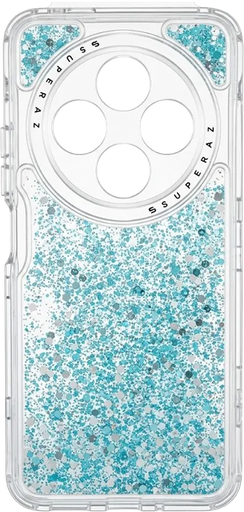 [SUPER-U30-RM14CBL] U30 Case 360 Hojuelas Brillantes (Azul)