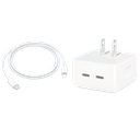 Cargador USB-C Dual 35W Para Apple + Cable USB-C