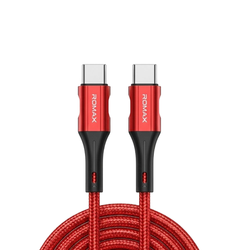 [TCD0613R1] Cable 6A Tipo C-C w 1M (Rojo, 100w)