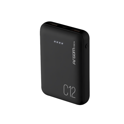 Batería Externa C12 Ultra Compacto 12,000 Mah