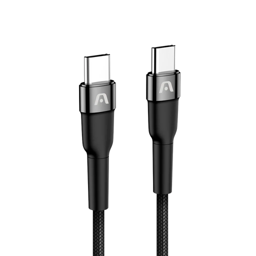 [ARG-CB-0049BK] CABLE TIPO-C A TIPO-C CARGA ULTRA RAPIDA