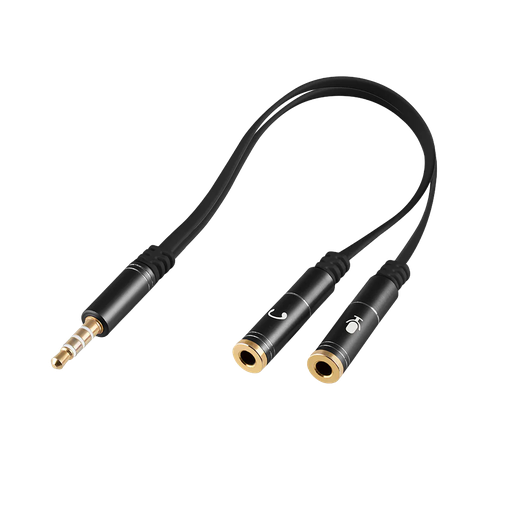 [ARG-CB-0029] Adaptador De Cable Macho De 3,5 Mm A Hembra Doble De 3,5 Mm