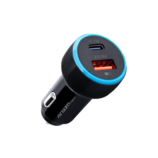 [ARG-AC-0118BK] Cargador Dual Para Auto Tipo C - Usb Force C1 36W 