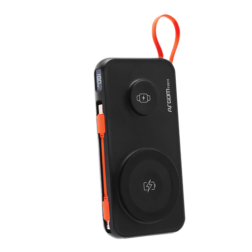[ARG-PB-1164BK] Batería Externa Magnética 3 En 1 St10 De 10 000 Mah