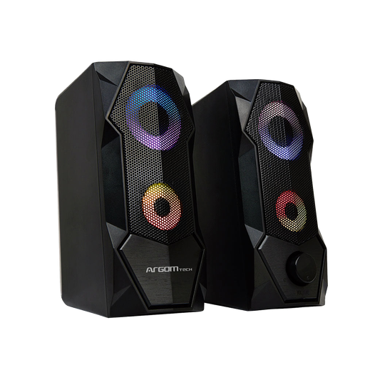 [ARG-SP-1068BK] PARLANTE GAMER COMBAT SP68 ESTEREO 2.0