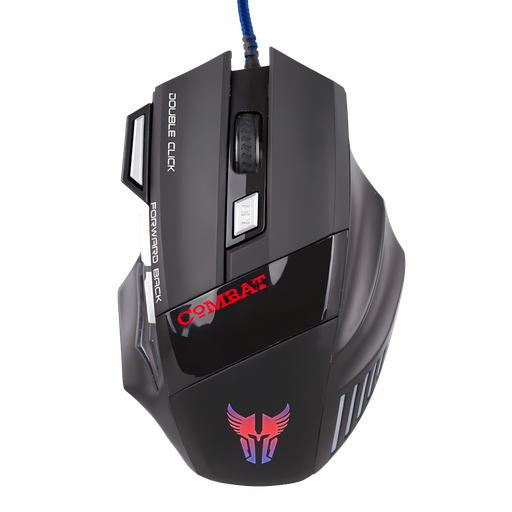 [ARG-MS-2042BK] MOUSE GAMER COMBAT MS42 USB NEGRO